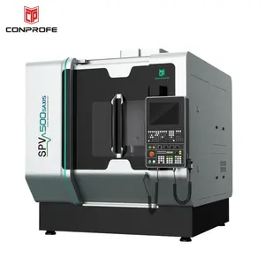 High Quality Design SPV500-5AXIS CNC Ultrasonic Vertical 5-Axis Milling Machine With 24 Tool Magazine Capacity