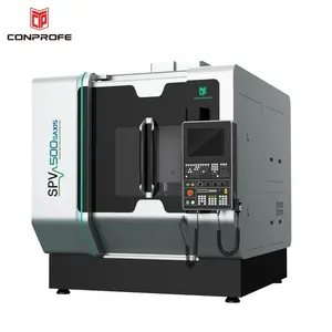 Hochwertiges Design SPV500-5AXIS CNC-Ultraschall-vertikale 5-Achsen-Fräsmaschine mit 24 Werkzeug-Magazin-Kapazität