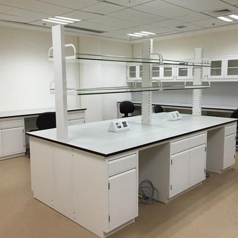 Factory Design Laboratory Table Wood Steel Workbench Chemical Resistant Lab Top Work Bench Furniture