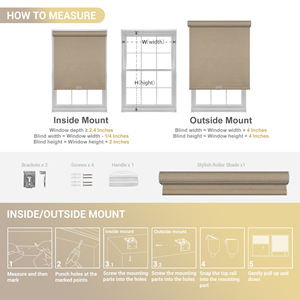 विंडोज अंधा ब्लैकआउट रोलर अंधा मैनुअल कॉर्डलेस गोपनीयता रोलर शेड वाटरप्रूफ 100% गोपनीयता की रक्षा गोपनीयता की रक्षा के लिए ब्लैकआउट - Product Image 6