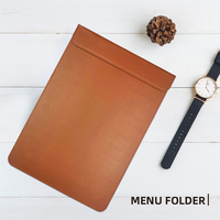 Restaurant-und Hotel bedarf Schwarzes PU-Leder-Menü brett Guest Check Folder Bill Note Schreib block halter Mode Guangdong