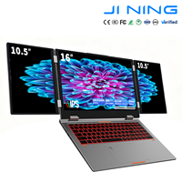 Nouvel ordinateur portable à triple écran pour l'imagerie médicale, 16+10,5+10,5 pouces, Intel Core I5 12450H, IPS, 16 Go, 512 Go SSD, affichage vertical professionnel