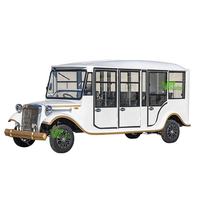 Autobús Turístico Eléctrico Clásico Retro de 14 Plazas, Totalmente Cerrado, para Puntos Turísticos y Recorridos Urbanos, en Venta