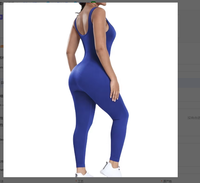 Combinaison moulante sexy personnalisée avec logo pour femme, tenue de sport une pièce, combinaison de yoga, ensemble de leggings longs grande taille
