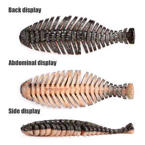 Señuelo de Pesca Artificial Tipo <span class=keywords><strong>Gusano</strong></span>, Spinner, Viber, Shad, Wobbler, 10.2cm/12.4g, 2 Piezas, para Pesca de Lucio y Lubina, Señuelo Suave para Pesca con Jigging - Product Image 4
