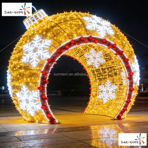 Bola de Navidad LED grande iluminada para exteriores, bola de luz LED para decoración navideña en exteriores - Product Image 1