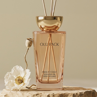 Bougie parfumée personnalisée avec logo, pot en verre de 30 ml à 1000 ml, rond, carré, plat, givré, ambre, noir, bouteille en verre pour huile essentielle d'aromathérapie