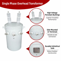 Transformateur de puissance TAISHUN D11 10kV d'entrée 25kVA monophasé à bobine toroïdale immergée dans l'huile, haute efficacité 0.98 50/60Hz