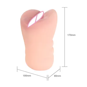 Ultra Realistic Textured Adult Male Masturbation Toy Dual Channel Sleeve Pocket Pussy Sex Toys For Men Juguetes Sexuales