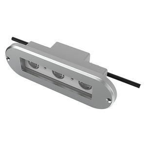 Overseasdesign RU-120 - Luz LED ovalada de 3 LED para escalones, impermeable, de acero inoxidable de grado marino, para piscinas y yates - Product Image 5