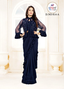 Saris ethniques prêts-à-porter de qualité supérieure, designs élégants, protection solaire, séchage rapide, toutes saisons, stock pour commandes en gros - Product Image 3