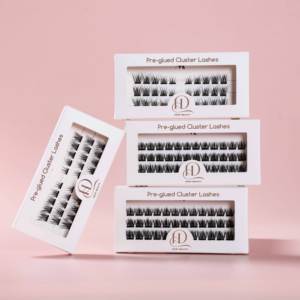 Cils vegan en fibre végétale, effet <span class=keywords><strong>manga</strong></span>, à poser, sans colle, auto-adhésifs, en grappes, pré-collés, réutilisables - Product Image 6