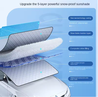 Housse pare-soleil pour pare-brise de voiture, protection contre la neige et le soleil, imperméable, protection magnétique pour automobile, housse de pare-brise avant de voiture