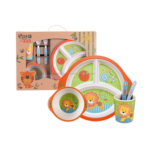 enfants ensembles <span class=keywords><strong>de</strong></span> <span class=keywords><strong>vaisselle</strong></span> en bambou enfants dîner ensemble avec tasse et cuillère Ensembles <span class=keywords><strong>de</strong></span> <span class=keywords><strong>vaisselle</strong></span> - Product Image 3