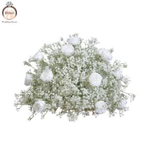 Vase décoratif moderne en soie avec fleurs vertes pour centre de table de mariage, grande <span class=keywords><strong>taille</strong></span> personnalisable, souffle de bébé - Product Image 1