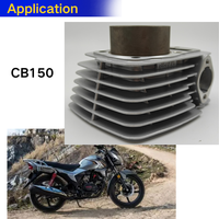 Bloque de Cilindro de Motocicleta de Alta Calidad y Bajo Precio para CB150 161FMJ 61mm 144cc, Refrigerado por Aire, de Aluminio con Camisa de Hierro Fundido