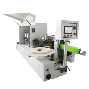 Auto Press PVC MDF Edge Banding Machine with Pre-milling Corner Rounding Trimming Polishing Functions Wood Working Machine