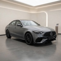HIGHCOOL AMG Warna Abu-abu Berubah Warna Vinyl Pembungkus Mobil Self-healing Mountain Gray PVC Matt Metallic Grey Stiker Pembungkus Bodi Mobil