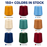18S/2 Babysoft Bejirog Core Spun Blended Yarn 42% Acrylic 30% PBT 28% Nylon Knitting Weaving Yarn for Gauge 7 Scarves Sweaters