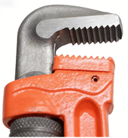 Outils à main, clé à molette réglable de type américain de 8 pouces, clé à tuyau droite robuste