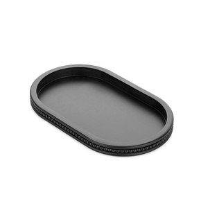 Plateau de service en bois ovale de Style ferme plateau décoratif perlé pour centres de Table basse salon salle de bain - Product Image 3