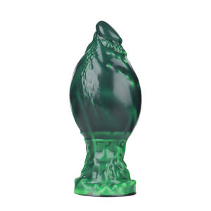 Een groene, opblaasbare dildo die uw handen vrij maakt; siliconen seksspeeltje voor volwassenen; verkrijgbaar voor groothandel; 8,07 inch. - Product Image 3