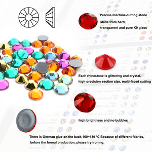 Yantuo SS6 SS8 SS10 SS12 SS16 sss20 SS30 all'ingrosso arcobaleno retro piatto vetro Hotfix per borse scarpe eleganti - Product Image 2