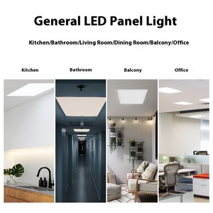 Desain Modern lampu Panel LED langit-langit terintegrasi dengan tubuh aluminium