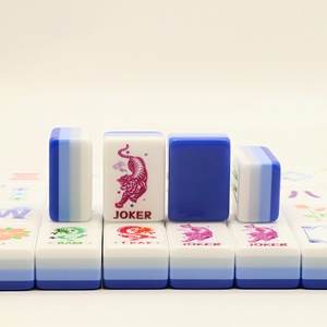 Coffret de <span class=keywords><strong>Mahjong</strong></span> et d'échecs de luxe portable à 4 couches, style américain, pour enfants, 160 tuiles de <span class=keywords><strong>Mahjong</strong></span>, design pliable en acrylique - Product Image 3