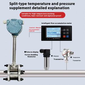 高温蒸気ガス液体窒素流量計4-20mA出力IP65グレードベルト付きOEMサポート - Product Image 3