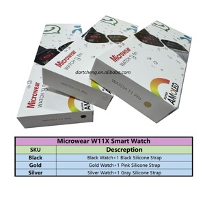 Montre connectée Amoled W11 Pro Series 10 11, mise à niveau W10 Pro, étanche IP68, 1 Go de mémoire, réponse <span class=keywords><strong>WhatsApp</strong></span>, Microwear W11pro - Product Image 3