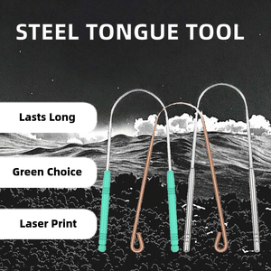 Efficient Eco-Friendly Stainless Steel Tongue Cleaner & Effective Tongue Scraper for Home Use - Product Image 2