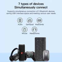 Adaptateur USB BT 5.1, Dongle RTL8761BU pour PC de bureau et ordinateur portable, Récepteur USB compatible Bluetooth pour casque, haut-parleur, clavier, souris