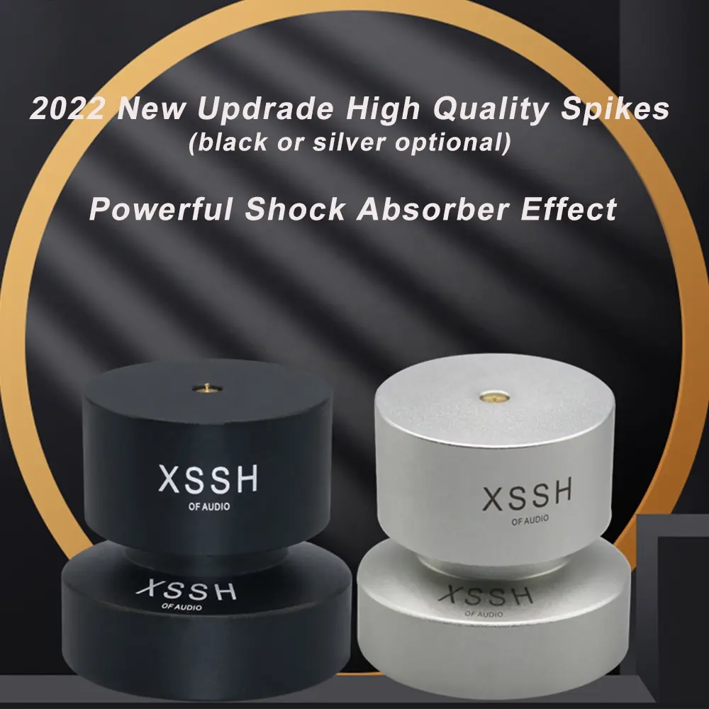 Yükseltme stüdyo kalite katı alüminyum alaşım hoparlör aksesuarları başak standı YIVO XSSH Audiophile HIFI amortisör sönümleme ped