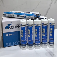 Scellant acrylique neutre résistant aux intempéries SJ-168, ignifuge, imperméable, transparent comme du cristal, certifié ISO9001 pour adhésifs et mastics