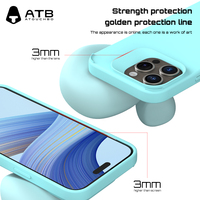 Coque de téléphone en silicone liquide antichoc avec logo personnalisé pour iPhone 15 14 13 12 Plus Pro Max avec emballage de vente au détail