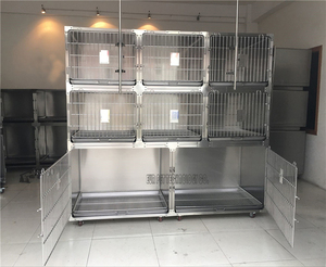 Sistema de Jaulas Modulares EURVET de 4 Espacios, Incluye Rejilla de Piso, Bandeja y Ruedas para Alojamiento y Hospitalización de Animales - Product Image 5