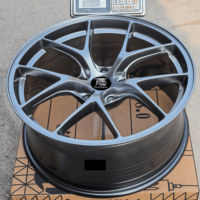 Rueda de Aleación Forjada y Mecanizada en Cromo, Marca TS TimeSpace, Personalizada de 18-24 Pulgadas, 5 Radios, Diseño Cóncavo, Garantía de 10 Años