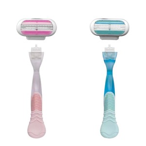 Women's Manual Razor Triple Blade Stainless Steel Plastic Underarm Leg Hair Remover 13cm 21g - Product Image 3