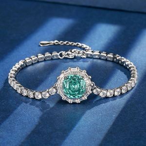 Wholesale High End Jewelry Eco-friendly Copper 10MM Rose Cut Multicolor Zircon Trendy <b>Adjustable</b> <b>Bracelets</b> for Women - Product Image 4
