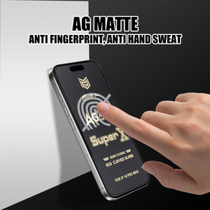 Protector de Pantalla de Vidrio Templado Mate AG de Aluminio de Alta Calidad ESD Super <span class=keywords><strong>X</strong></span> OG para iPhone 17 16 <span class=keywords><strong>Pro</strong></span> Max 15 14 1312 Vidrio Mate - Product Image 5