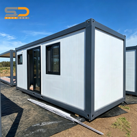 Maison conteneur pliable de 20 pieds à bas prix, isolée, modulaire, idéale pour le stockage et l'hébergement en chalet de montagne
