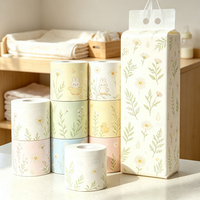 Papier toilette en rouleau en pâte de bois vierge, sans poussière, avec noyau protégé, prix de gros, livraison en vrac