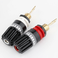 Connecteur de borne de haut-parleur en laiton pour amplificateur audiophile, adaptateur de connecteur audio jack banane