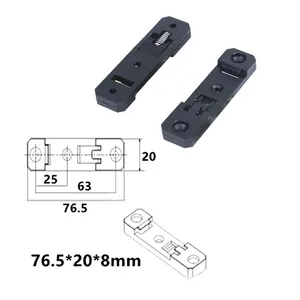 35mm Width Nylon Spring Loaded DIN Guide Rail Buckle Clasp