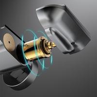 Système de mitigeur thermostatique d'eau chaude et froide Robinet de salle de bain Système de douche de salle de bain noir