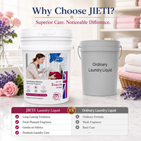 Détachant Liquide JIETI 5 Gallons Parfum Rose pour Vêtements – Détergent OEM Marque Privée Fournisseur d'Usine en Gros