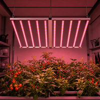 Lampu LED Pertumbuhan Tanaman Spektrum Penuh Hemat Energi 3 Saluran 1100W Lipat IP65 untuk Tanaman Herbal, Sayuran, Buah, dan Bunga Dalam Ruangan