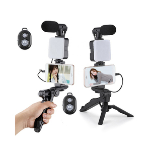 Video Làm Nhiếp Ảnh Kit Duy Nhất Nút Ảnh Tự Sướng Điều Khiển Từ Xa Microphone Sống Máy Tính Để Bàn Điền Ánh Sáng Có Thể Gập Lại Điện Thoại Di Động - Product Image 1