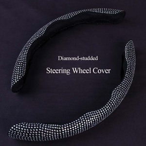 2 uds Universal elegante brillante Bling Diamond Funda Para <span class=keywords><strong>Volante</strong></span> cubierta de manija de coche cubierta de <span class=keywords><strong>volante</strong></span> para SUV - Product Image 2